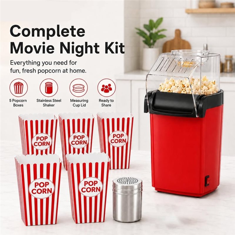 A74X-Hot Air Popcorn Maker Wit - огляд і ціна Air Popcorn Maker