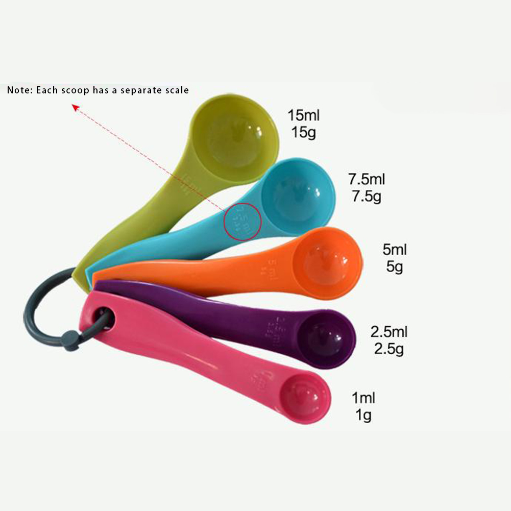 5-Piece Colorful Salt Oil Spoo - огляд і ціна Kitchen Appliances Manufacturers