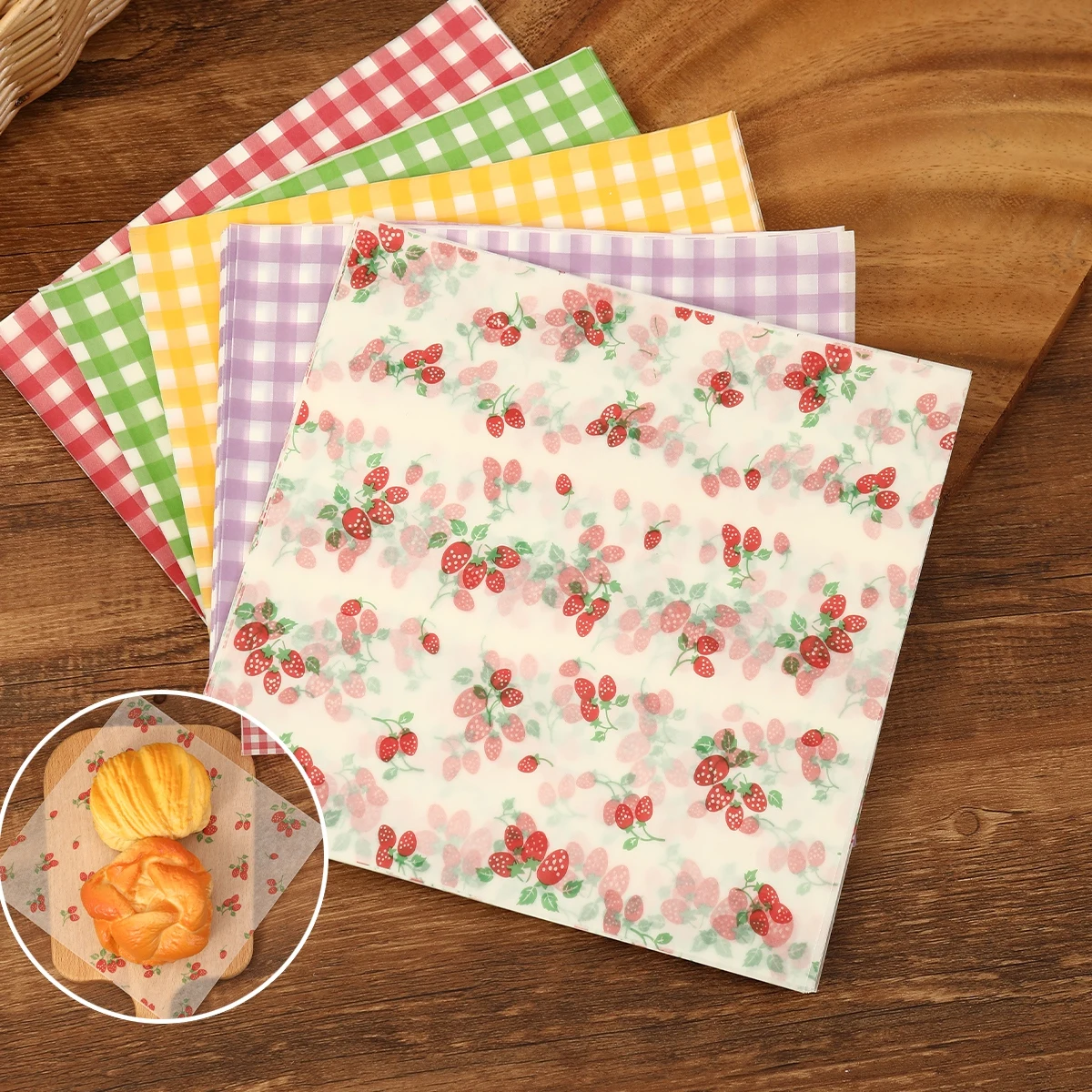 50Pcs Oilproof Wrapping Paper  - огляд і ціна Kitchen Appliances Gift