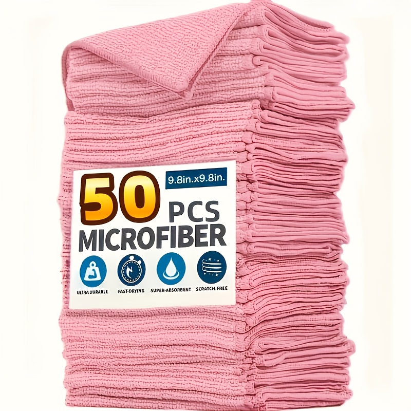 1-50Pcs Light Pink Microfiber  - огляд і ціна Kitchen Appliances Manufacturers