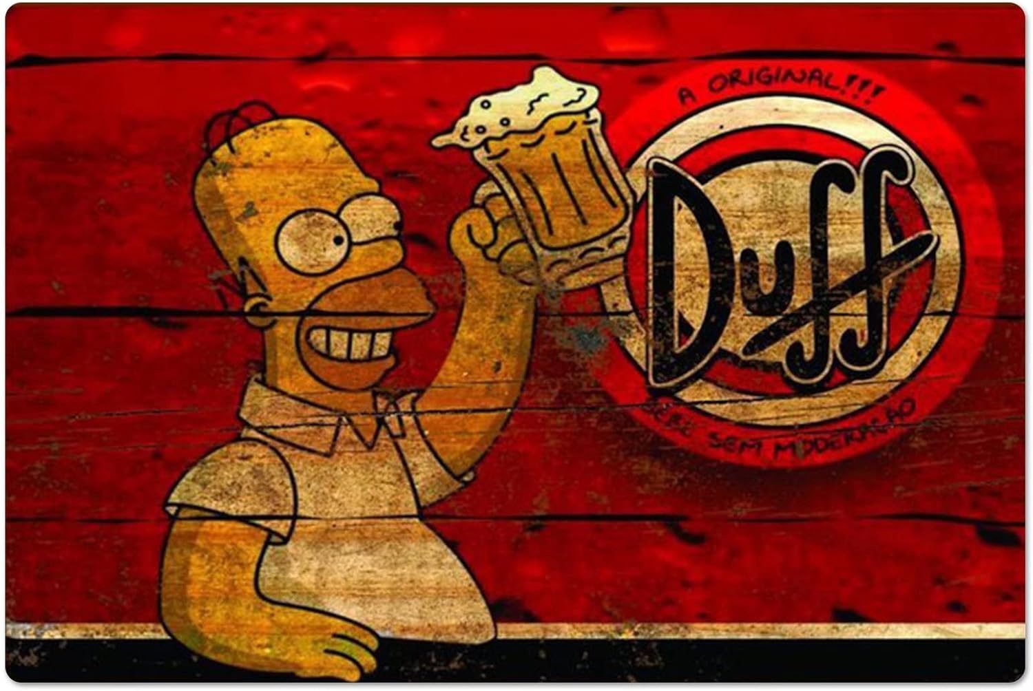 Retro Metal Poster Homer Duff  - огляд і ціна Kitchen Appliances Vintage