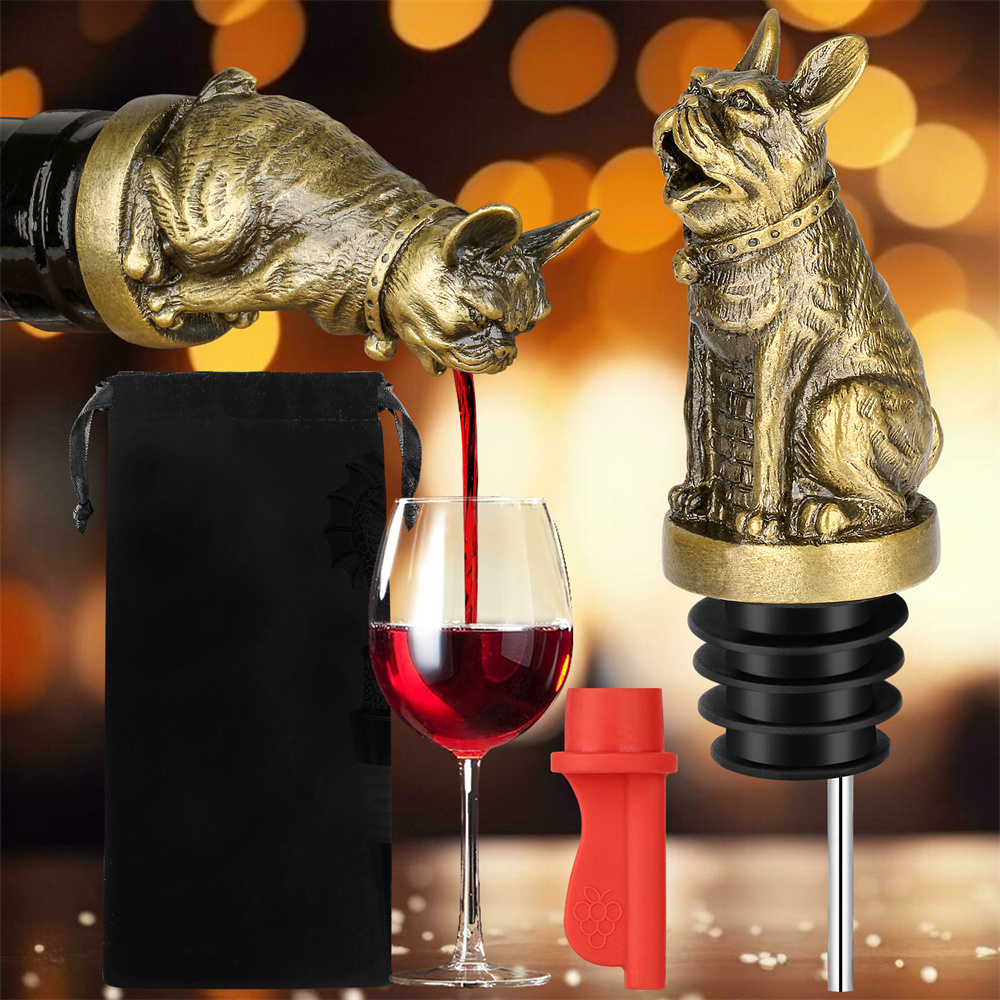 Cute French Bulldog Wine Pouer - огляд і ціна Kitchen Appliances Brand